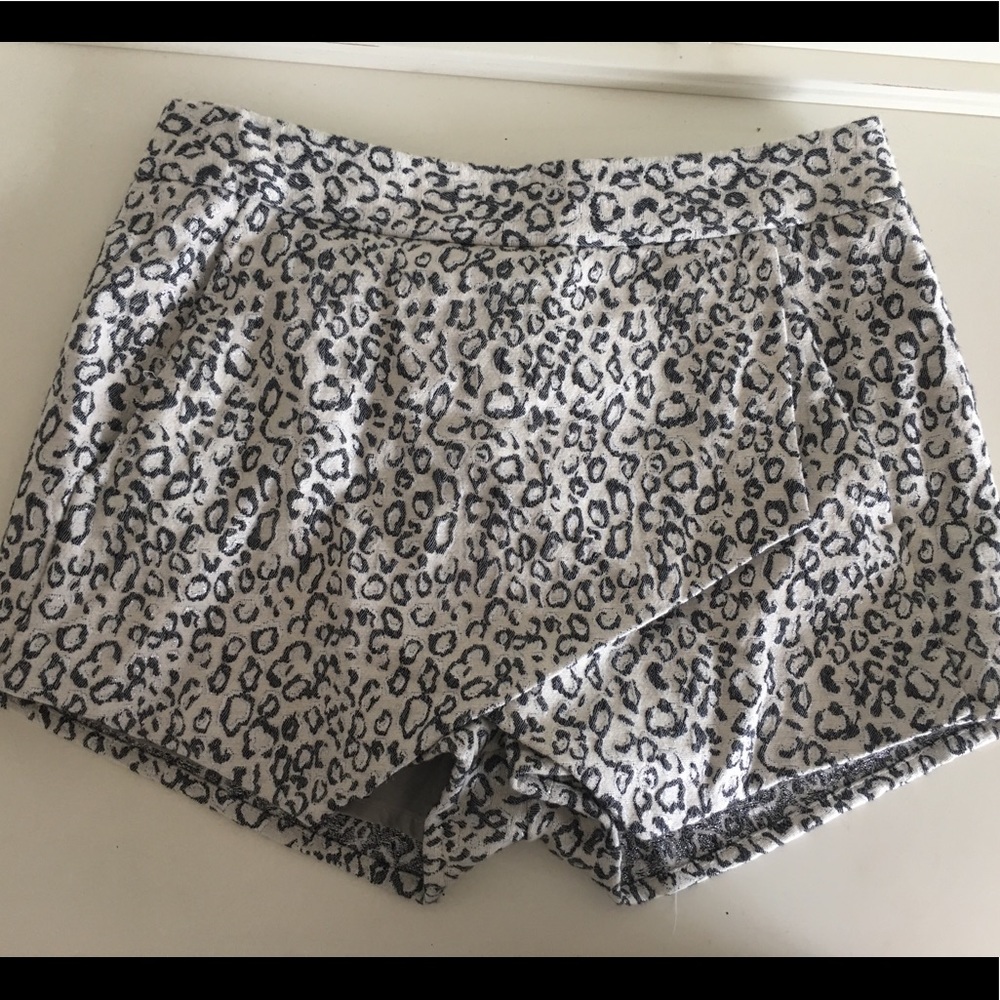 Express cheetah print shorts